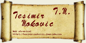 Tešimir Moković vizit kartica